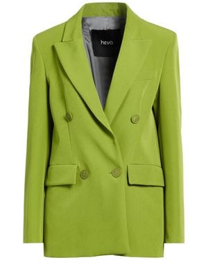 Hevò Lime Blazer Polyester, Elastane - Green