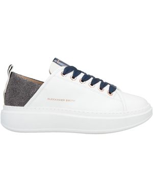 Alexander Smith Sneakers Leather, Textile Fibers - White