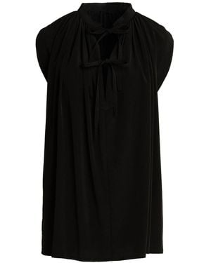 Y's Yohji Yamamoto Top Triacetate, Polyester - Black