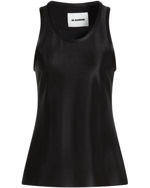 Jil Sander Top Viscose, Elastane - Black