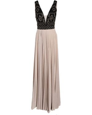 Elisabetta Franchi Maxi Dress - Natural