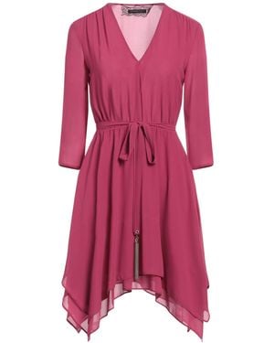 Patrizia Pepe Fuchsia Mini Dress Polyester - Pink