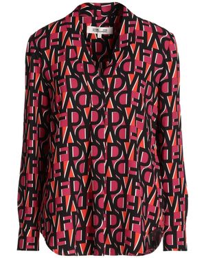 Diane von Furstenberg Top monograma - Rojo
