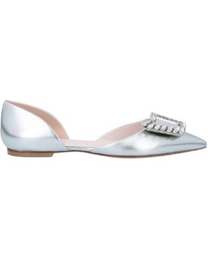 Roger Vivier Ballet Flats Soft Leather - Metallic