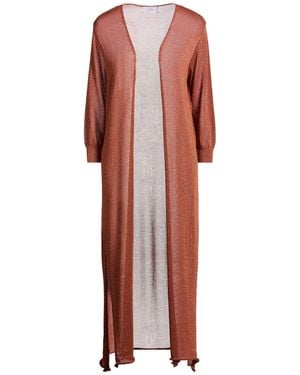 Soallure Cardigan Viscose, Metallic Fiber, Polyamide - Red