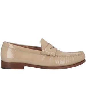 Calpierre Khaki Loafers Leather - Natural