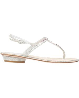 Le Silla Thong Sandal Textile Fibers - White