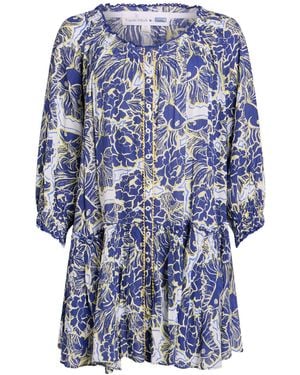 Vilebrequin X Poupette St Barth Mini Dress Viscose - Blue