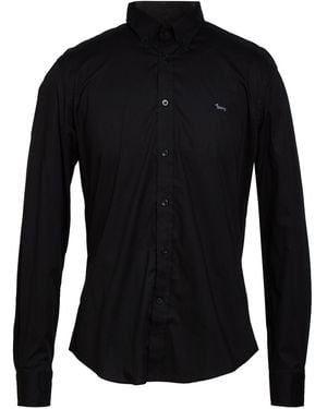 Harmont & Blaine Shirt Cotton, Elastane - Black