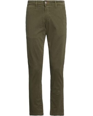 Daniele Alessandrini Military Pants Cotton, Elastane - Green