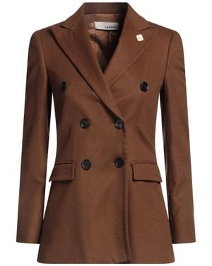 Lardini Blazer Wool, Cashmere - Brown