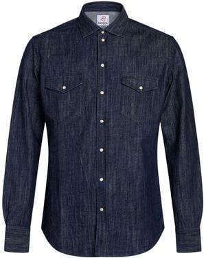 Mosca_ Denim Shirt Cotton - Blue