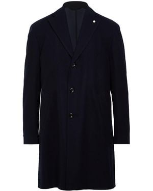 Luigi Bianchi Midnight Coat Virgin Wool - Blue