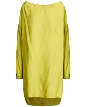 Manila Grace Mini Dress Viscose, Acetate - Yellow