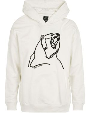 ARMANI EXCHANGE Sweatshirt Cotton, Elastane - White