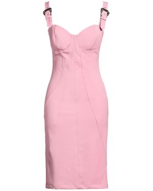 Versace Jeans Couture Midi Dress Viscose, Polyamide, Elastane - Pink
