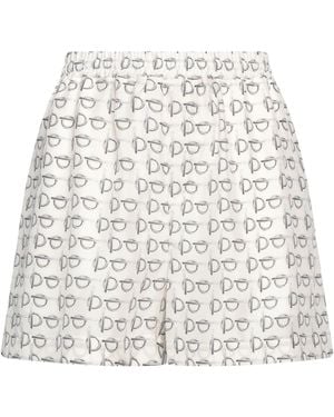 Burberry Shorts & Bermuda Shorts Silk - White