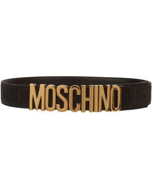 Moschino Belt Textile Fibers - Black