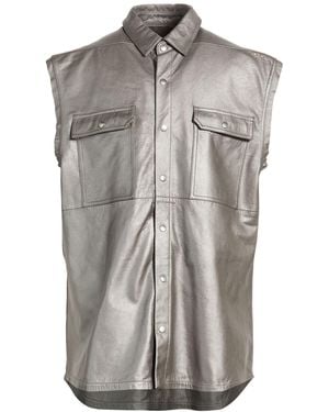 Rick Owens Vest Lambskin - Grey