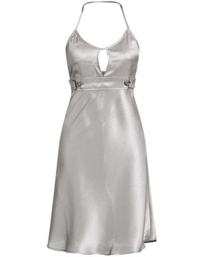 Moschino Midi Dress Polyester, Silk - Gray