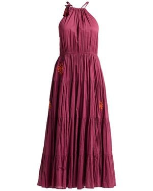 Ottod'Ame Midi Dress Cotton - Purple