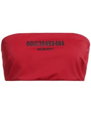 Dolce & Gabbana Top Polyamide, Elastane - Red