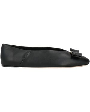 Ferragamo Ballet Flats Lambskin - Black