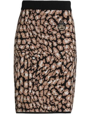 Gaelle Paris Midi Skirt Acrylic, Viscose, Cotton, Wool - Black