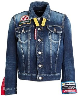 DSquared² Denim Outerwear Cotton, Elastane - Blue