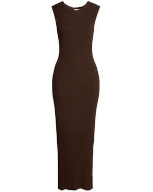 Kontatto Maxi Dress Viscose, Pbt - Brown