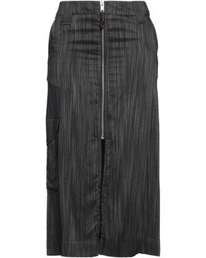 Ganni Midi Skirt Recycled Polyamide, Elastane - Grey