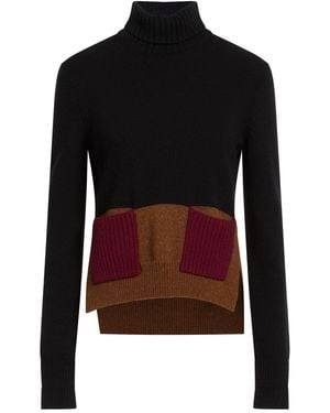 Plan C Turtleneck Wool, Cashmere - Black