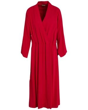 Loro Piana Midi Dress Silk - Red