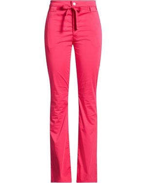 Blugirl Blumarine Fuchsia Trousers Cotton, Elastane - Pink
