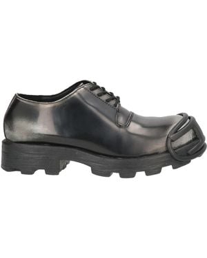 DIESEL Lace-Up Shoes Leather - Grey