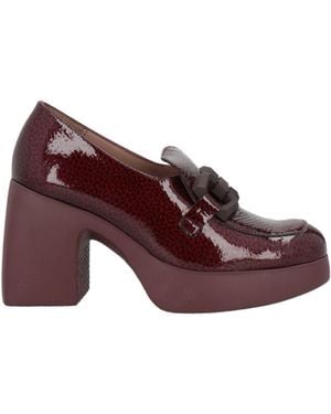 Wonders Fly Burgundy Loafers Leather - Purple