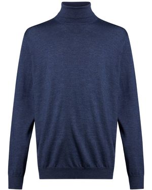 Gran Sasso Turtleneck Virgin Wool - Blue