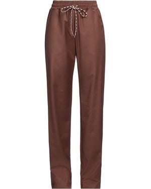 Gaelle Paris Trousers Polyester, Viscose, Elastane - Brown