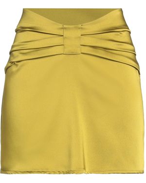 Kontatto Lime Mini Skirt Polyester, Elastane - Yellow