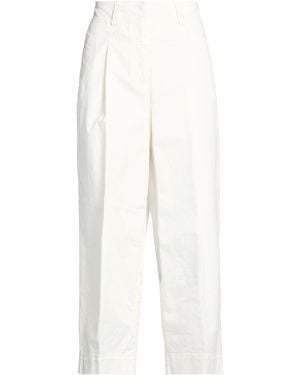 Peserico Easy Trousers Cotton, Elastane - White