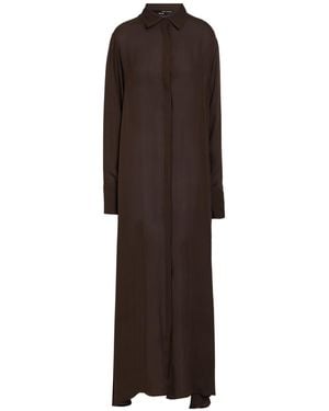 Isabel Benenato Maxi Dress - Brown