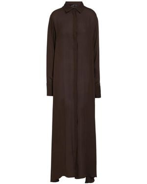 Isabel Benenato Maxi Dress - Brown