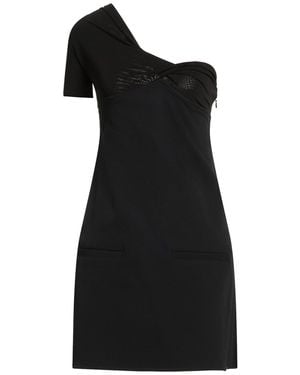 Courreges Mini Dress Viscose, Wool, Elastane - Black