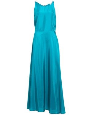 SOLOTRE Maxi Dress Silk - Blue