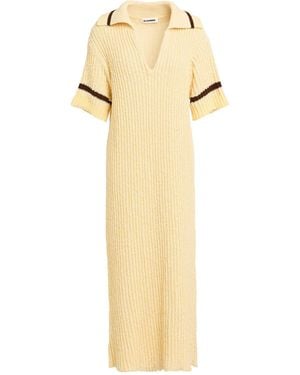 Jil Sander Midi Dress Cotton - Metallic