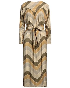 SIXSOEURS Midi Dress Viscose - Metallic