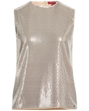 Guess Top Polyester, Elastane, Metal - Gray