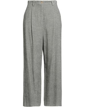 Alysi Crème Trousers Viscose, Virgin Wool - Grey