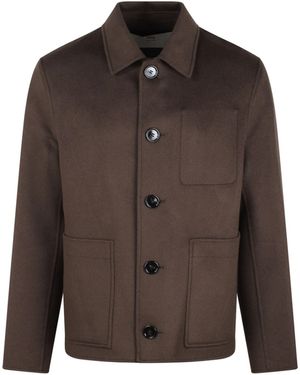 Ami Paris Boxy buttoned jacket - Marrone