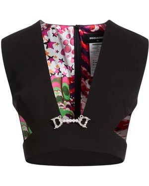 DSquared² Top Polyester - Black